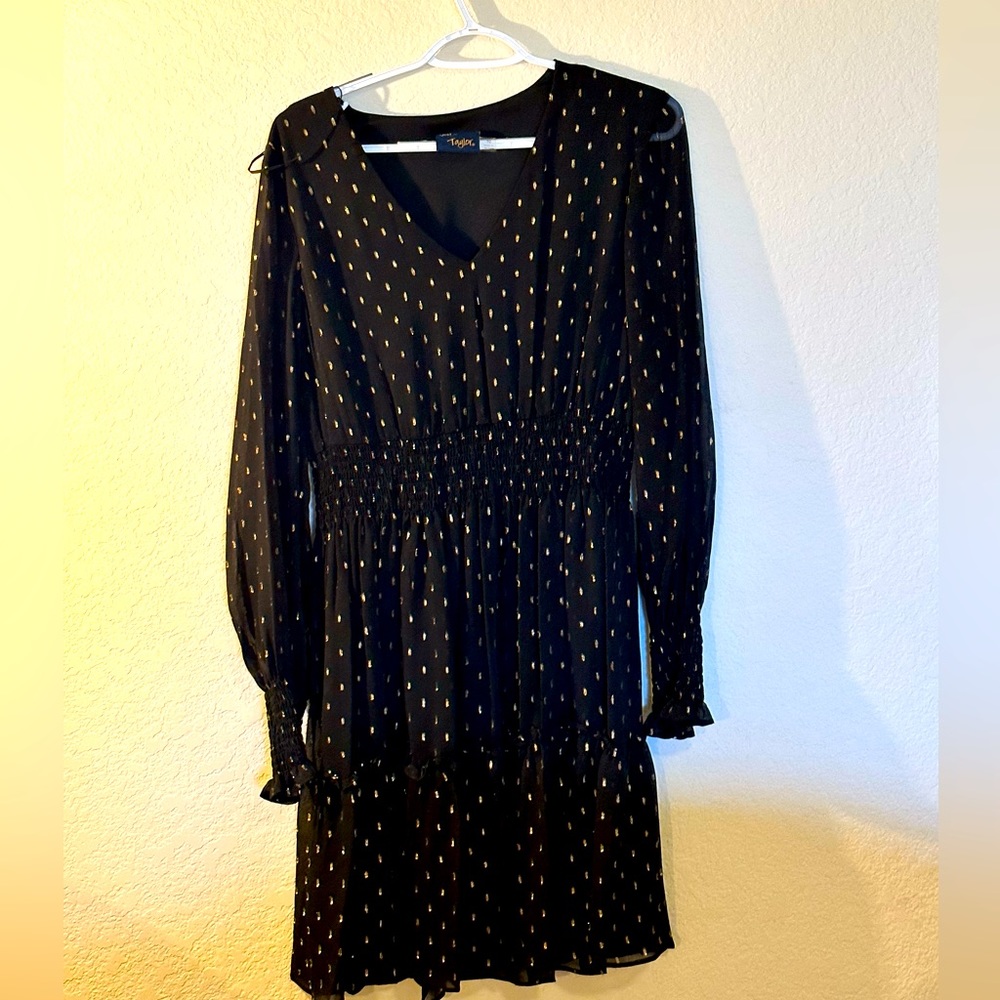 Casual evening black dress